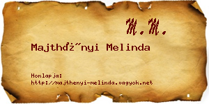 Majthényi Melinda névjegykártya