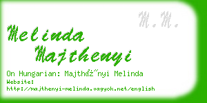 melinda majthenyi business card